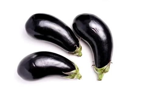 Healthy Organic Eggplant, purple Stock Photos