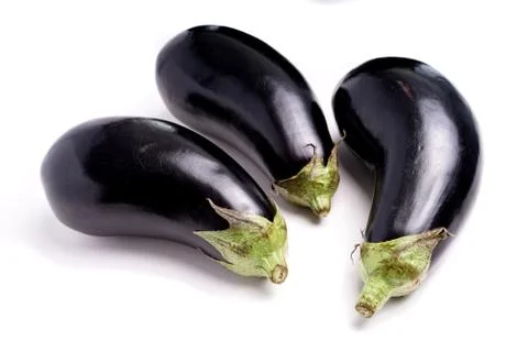 Healthy Organic Eggplant, purple Stock Photos