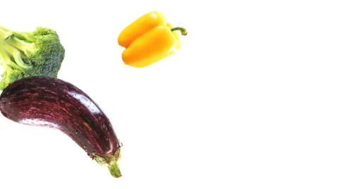 Healthy Organic Multiple Vegetables Stock Footage 40713242