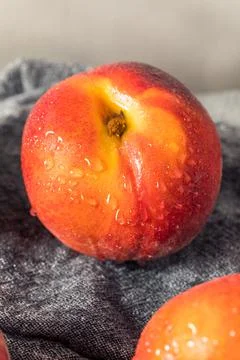 Healthy Organic Yellow Peaches Stock Photos