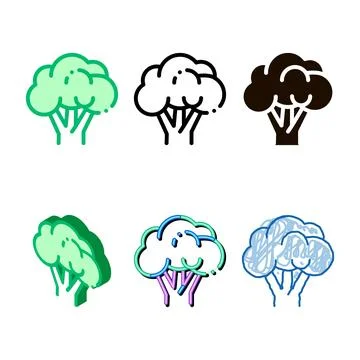 Healthy pack food vegetable rapini vector sign icon イラスト素材
