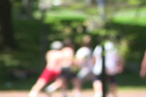 Healthy People Playing Basketball 2 Stock Footage