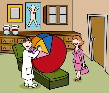 Healthy profits Stock Illustration