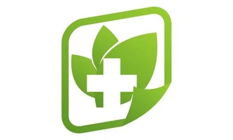 Healthy Resource Logo Design Template Vector 스톡 일러스트