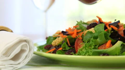 Healthy Salad Stock Footage 43354330