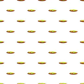 Healthy salad plates repeating pattern on white background Illustrazione stock
