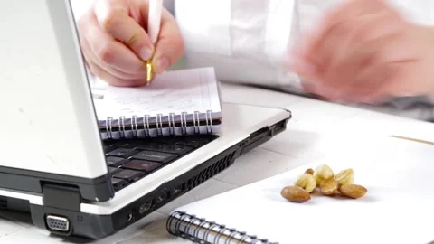 Healthy snack with nuts Stock Footage 170560676