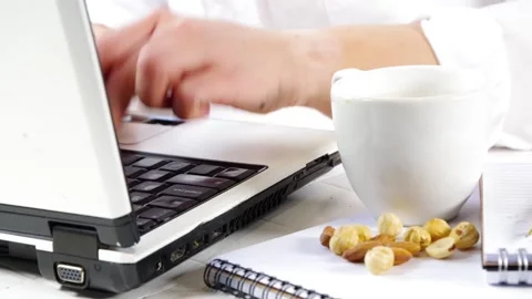 Healthy snack with nuts Stock Footage 170561113