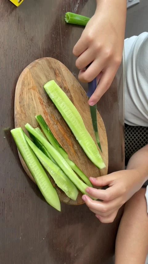 Healthy Snacking, importance of fresh vegetables as a part of a balanced diet Video stock 280984899