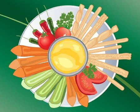 Healthy snacks Illustrazione stock