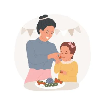 Healthy snacks isolated cartoon vector illustration. Ilustración de archivo