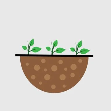 Healthy soil Stock Illustration