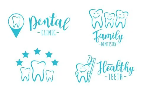 Healthy teeth 库存插图