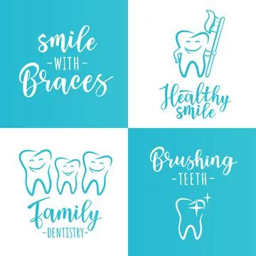 Healthy teeth 库存插图