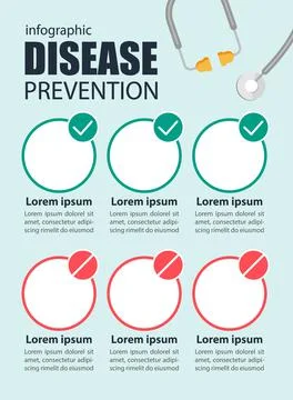 Healthy tips infographic chart design template Illustrazione stock