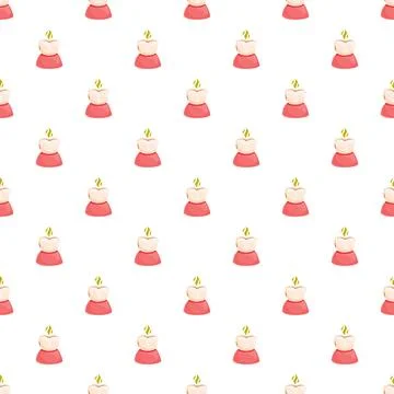 Healthy tooth pattern for dentistry and oral hygiene Illustrazione stock