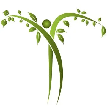 Healthy tree man Stock Illustration