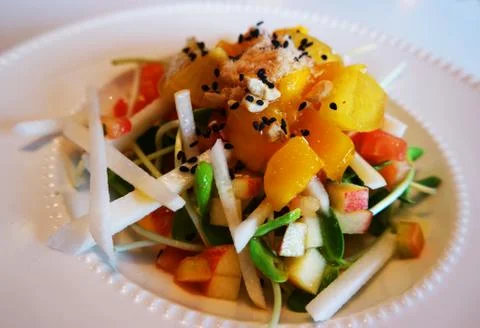 Healthy Vegan Fruit Salad Stock Photos