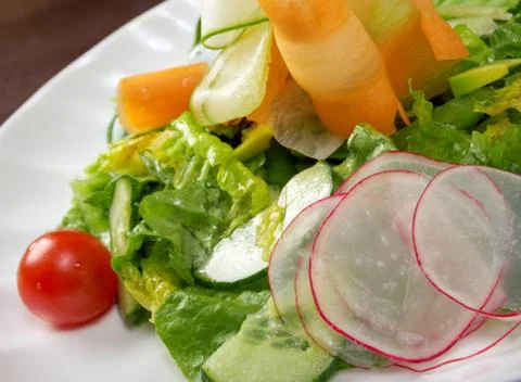 Healthy vegetable salad. Stock Photos