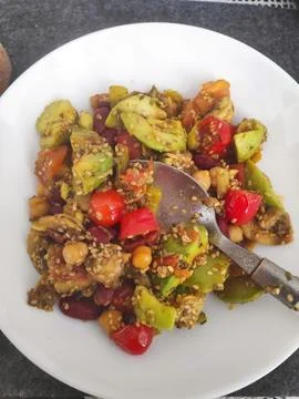 Healthy Vegetable Salad 库存照片