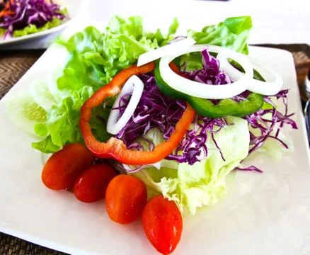 Healthy vegetables salad. Stock Photos