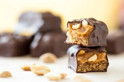Healthy version of chocolate bars Foto stock