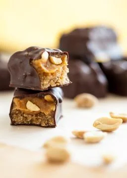 Healthy version of chocolate bars Foto stock