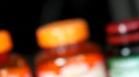 Healthy Vitamins Stock Footage