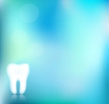 Healthy white tooth background design Stock Illustration