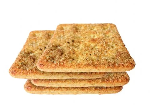 Healthy whole wheat cracker Stock Photos