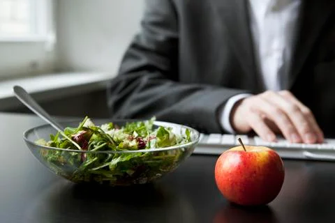 Healthy work lunch Stock Photos