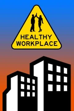 Healthy workplace Stock Illustration