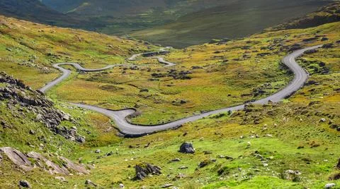 Healy pass, Ring of Beara, County Kerry, Ireland Stock Photos
