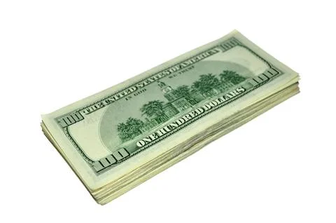 Heap of 100 dollar banknotes Stock Photos