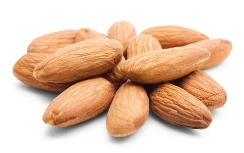 Heap of almonds Stock Photos