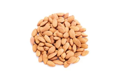 Heap of almonds Stock Photos