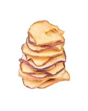 Heap Apple chips Stock Photos