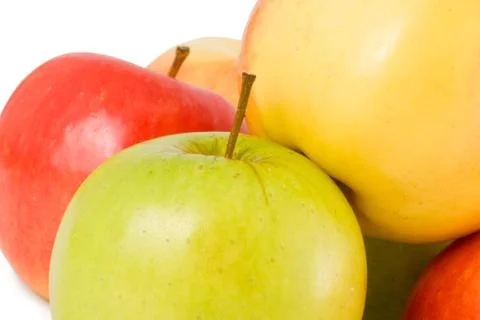 Heap of apples close up Stock Photos