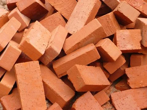 Heap of brick Stock Photos