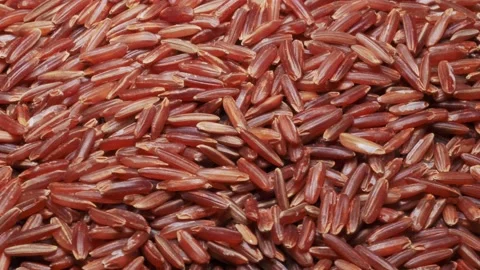 A heap of brown rice 스톡 동영상 142630340