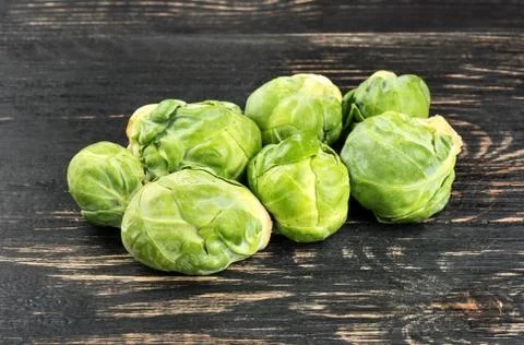 Heap of brussels sprouts Stock Photos