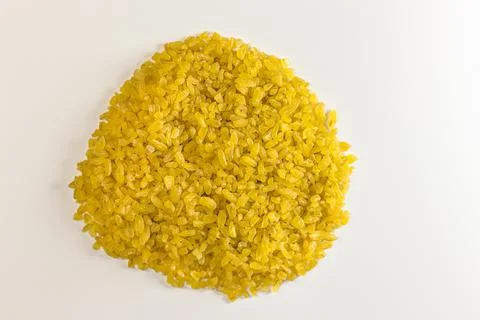 Heap of Bulgur wheat Stock Photos