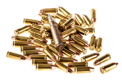 Heap of bullets Stock Photos