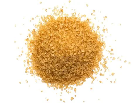 Heap of cane sugar Stock Photos