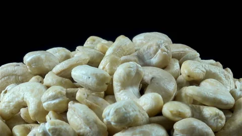 Heap of cashew nuts close-up Video stock 139800519