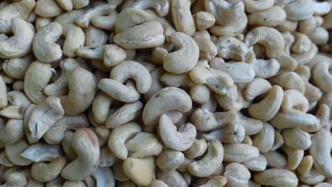 Heap Of Cashew Nuts Video stock 324906813