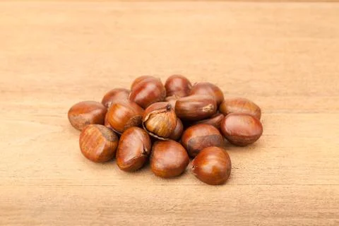 Heap of chestnut Stock Photos