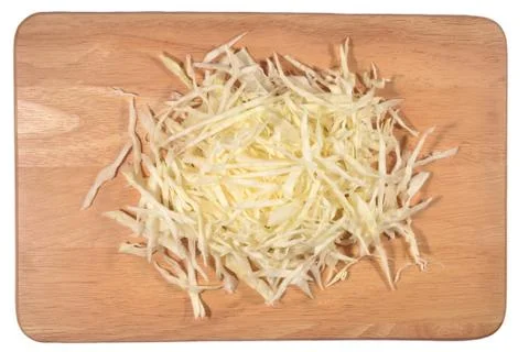 Heap of chopped white cabbage Stock Photos