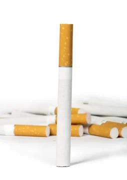 Heap of cigarettes Stock Photos