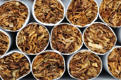 Heap of cigarettes Stock Photos